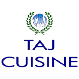 Taj Cuisine logo.